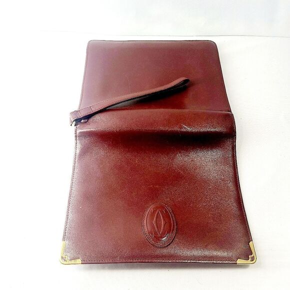 Cartier Red Leather Clutch Bag - Picture 8 of 9